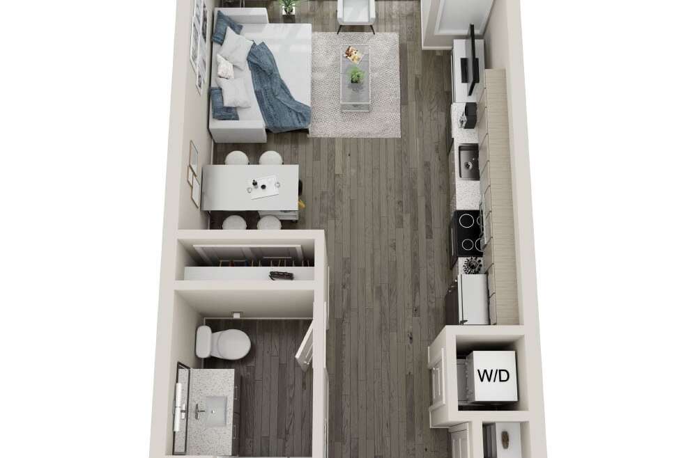 0 bedroom apartment for rent