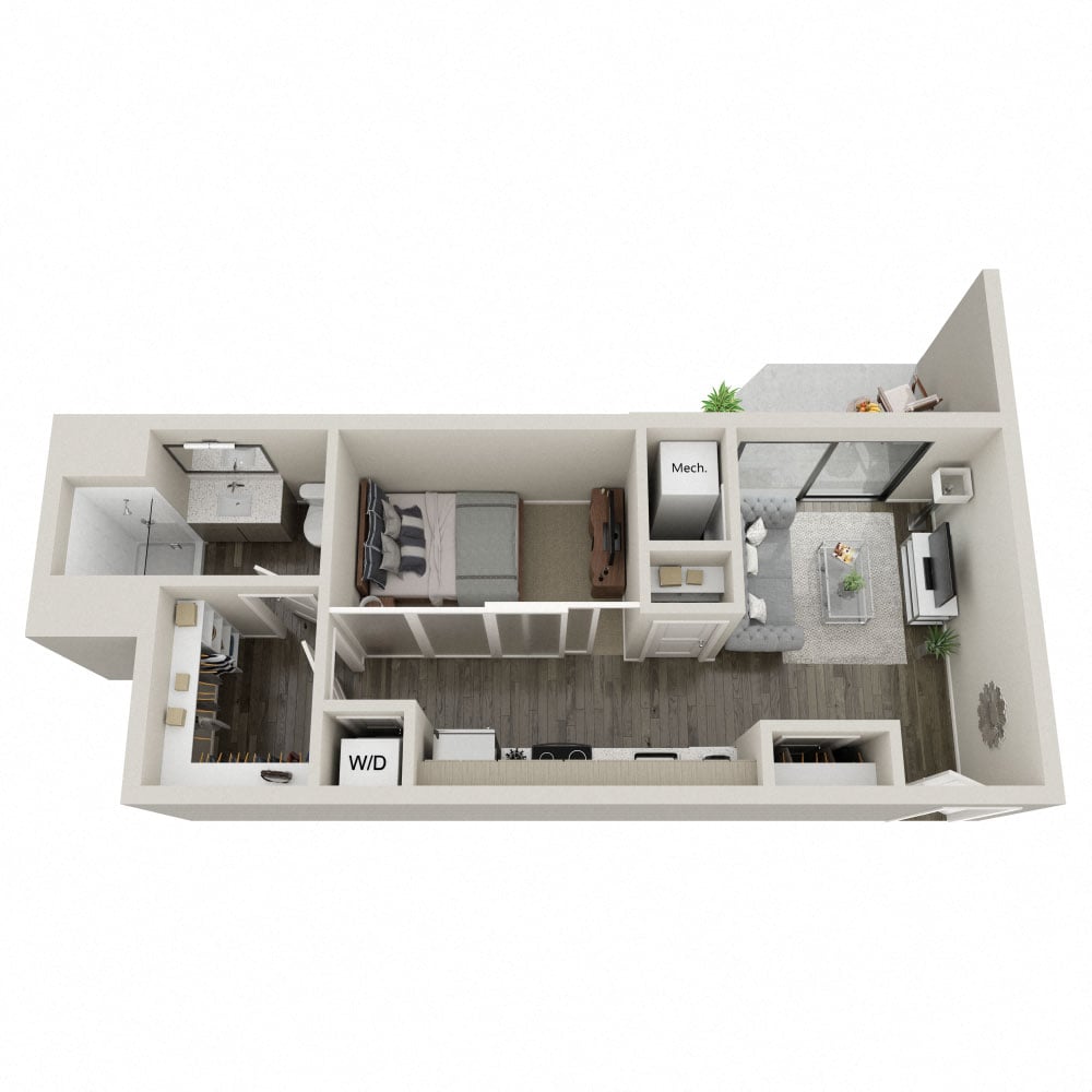 0 bedroom apartment for rent